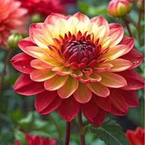 Георгин Оникс Найт купить по цене от 590р. в интернет-магазине «Посадика» с доставкой почтой в в Лангепасе и по всей России – [изображение №1].