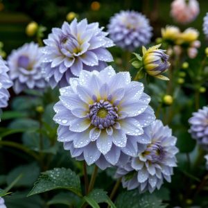 Георгин Акварель купить по цене от 680р. в интернет-магазине «Посадика» с доставкой почтой в в Лангепасе и по всей России – [изображение №1].